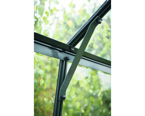 Kas Hallen Magnum 148 11,5 m² Veiligheidsglas 3 mm 257 x 446 cm groen