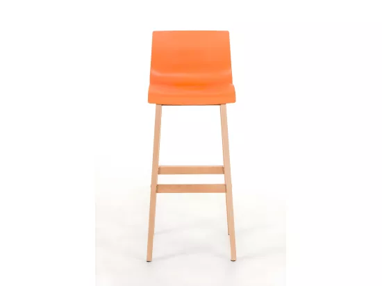 Tabouret de bar - Bois & Bois - Orange - Hover