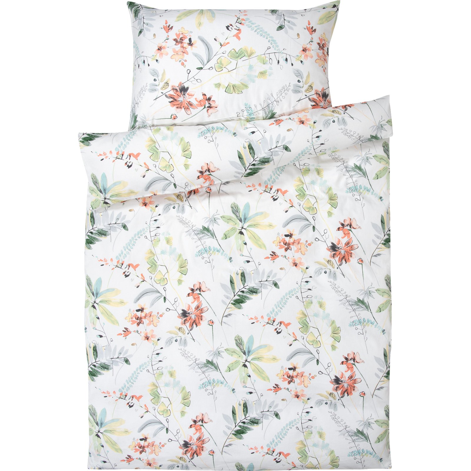 Bettwäsche mit floralem Design 50x70 Kissenbezug