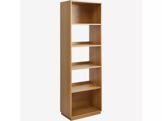 HABITAT - Bibliothèque en chêne - 4 étagères - Naturel - Kuda