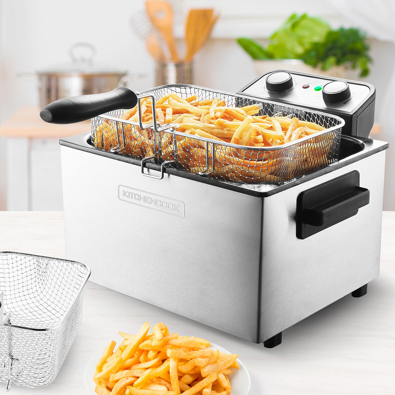 Kitchencook Friteuse inox - 5 l