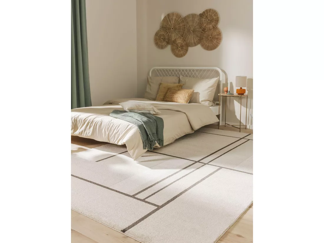 Tapis Ida Crème/Anthracite 160x230 cm