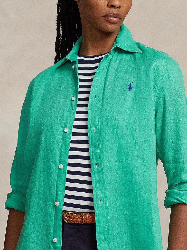 POLO RALPH LAUREN Leinenhemd grün