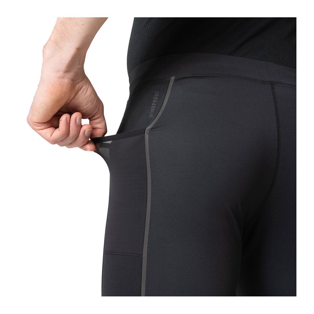 Odlo ZEROWEIGHT WARM REFLECTIVE - Collant Homme black