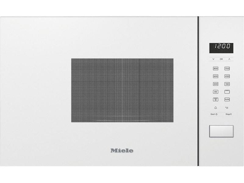 Miele Einbaumikrowelle M 2234 SC, Weiss Einbau-Mikrowellengerät mit seitlich liegender Sensorbedienung