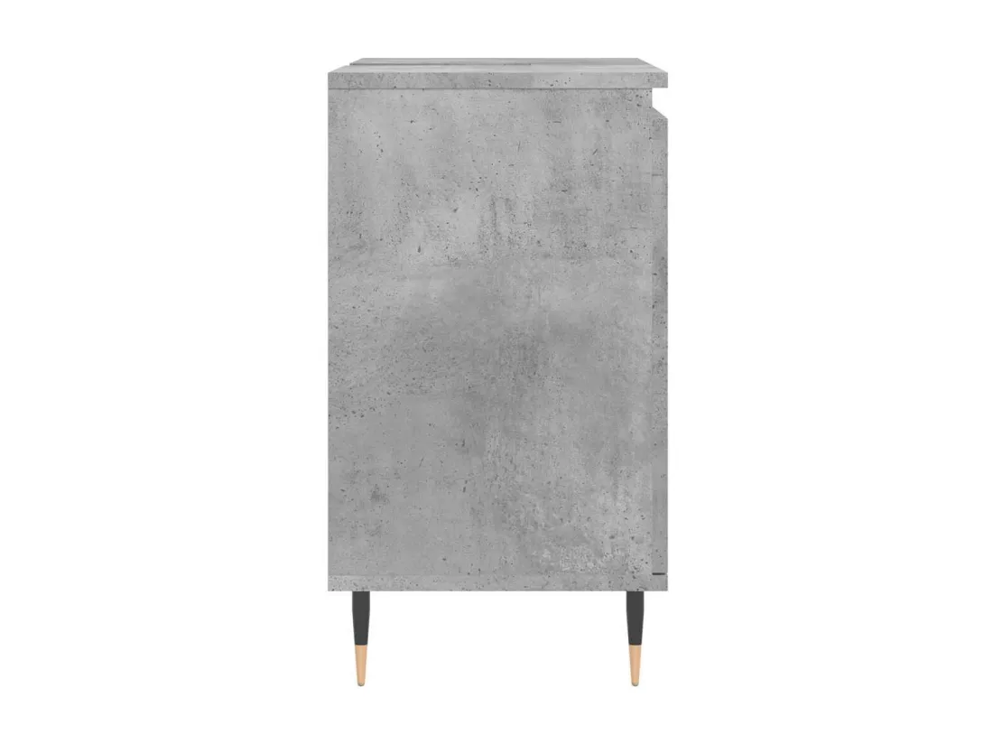 Armoire de bain gris béton 58x33x60 cm bois d'ingénierie