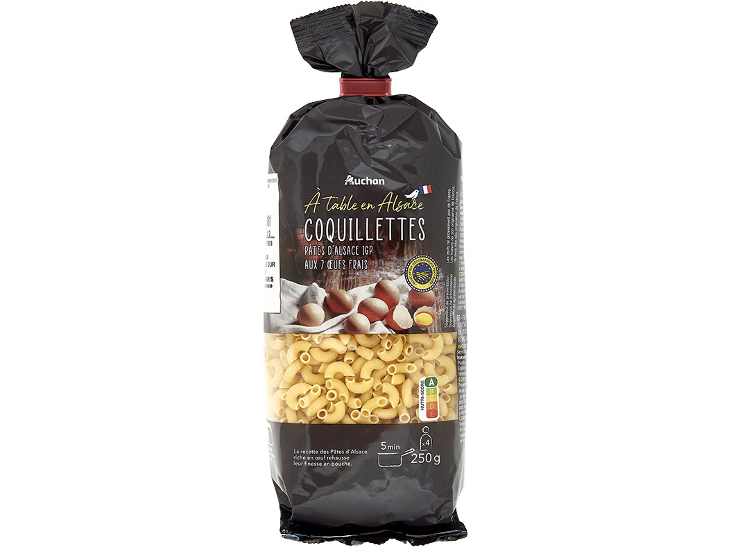 COTOVELINHOS AUCHAN À MESA EM FRANÇA 250G