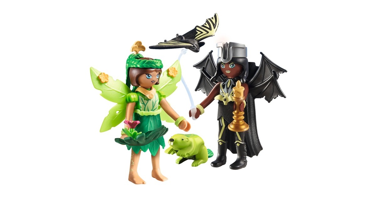 PLAYMOBILAyuma - Forest Fairy & Bat Fairy met totemdieren Constructiespeelgoed  (71350)