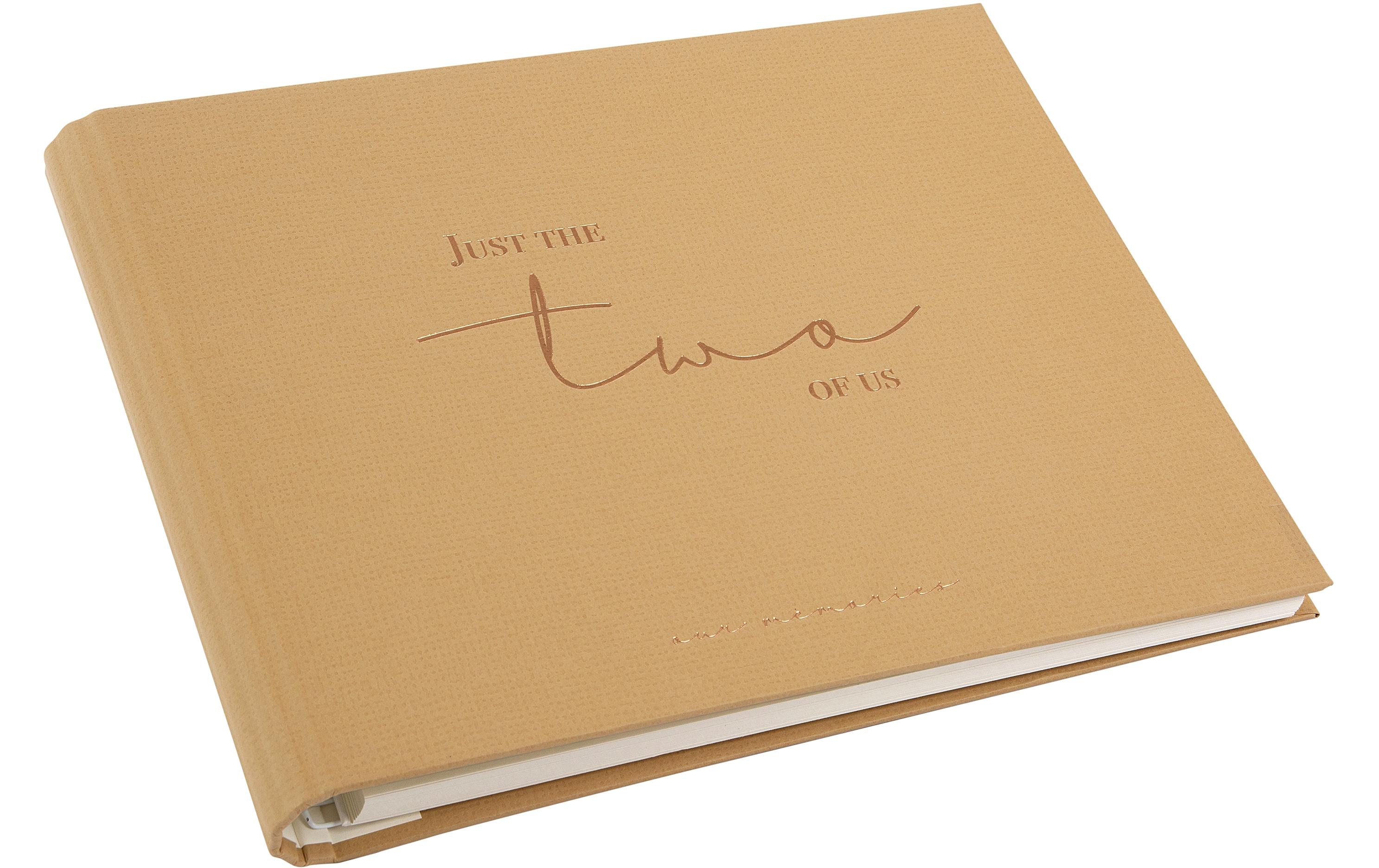 Foto-Gästebuch two of us 29 x 23 cm, 50 Seiten, HellbraunNotizbuch, Ordner und Fotoalbum in einem