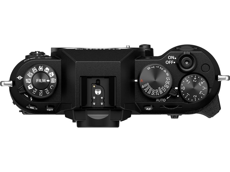 Fujifilm Fotokamera X-T50 Body Black Kompakte Systemkamera mit 40.2-Megapixel-Sensor, 6.2K-Video und Filmsimulations-Einstellrad