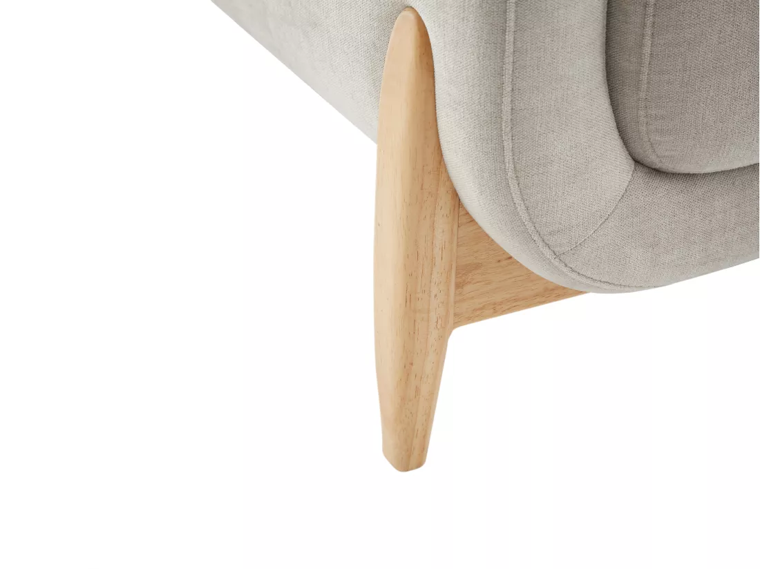 Canapé 3 places en tissu beige DORMATI