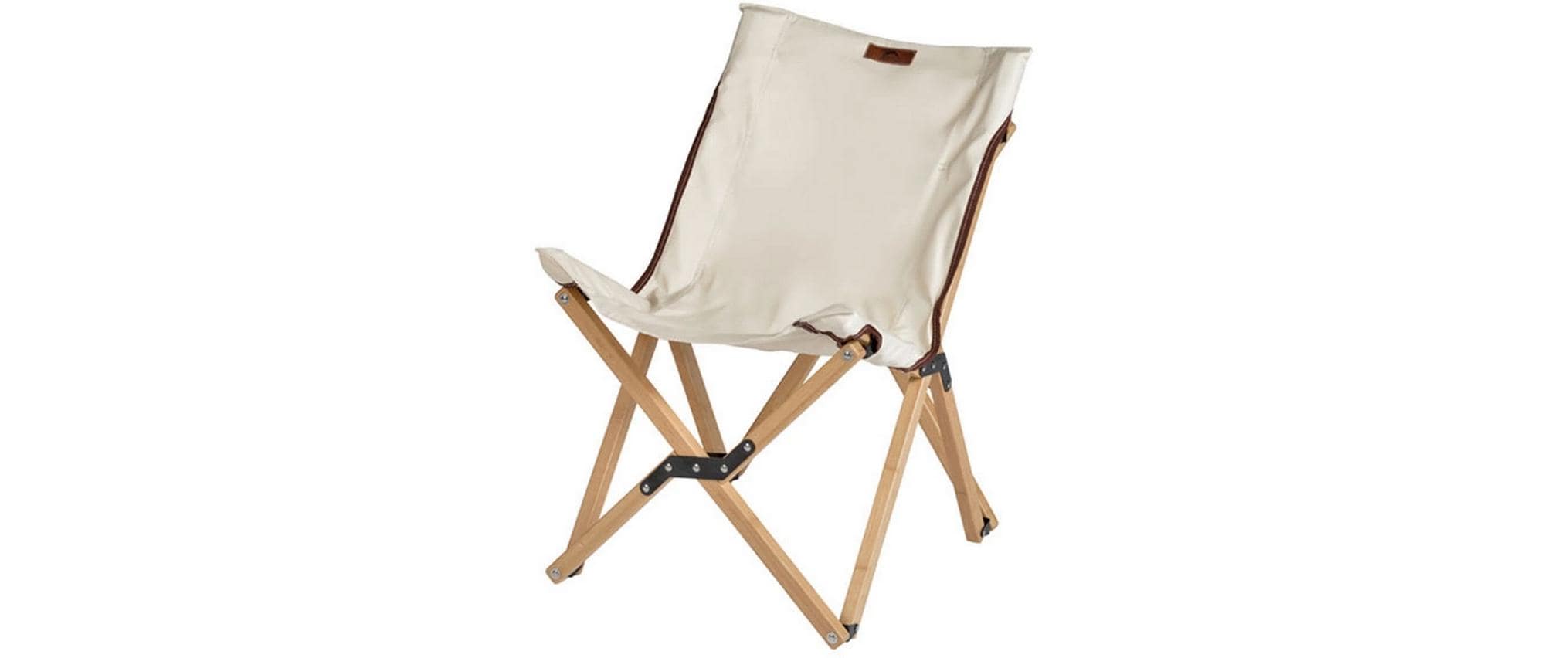 Bamboo Canvas Chair BraunCampingstuhl