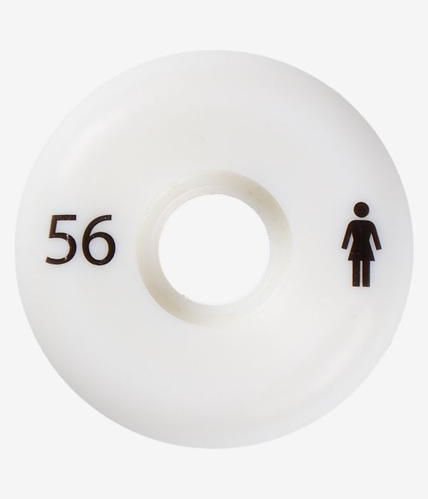 Girl Sans Conical Rollen (white red) 56mm 99A 4er Pack