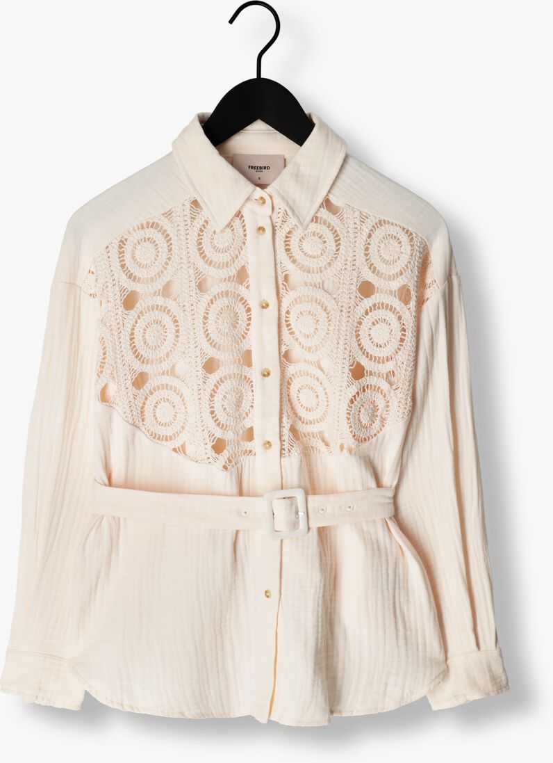 FREEBIRD witte freebird blouse wv-struct-crochet-cot-23-2