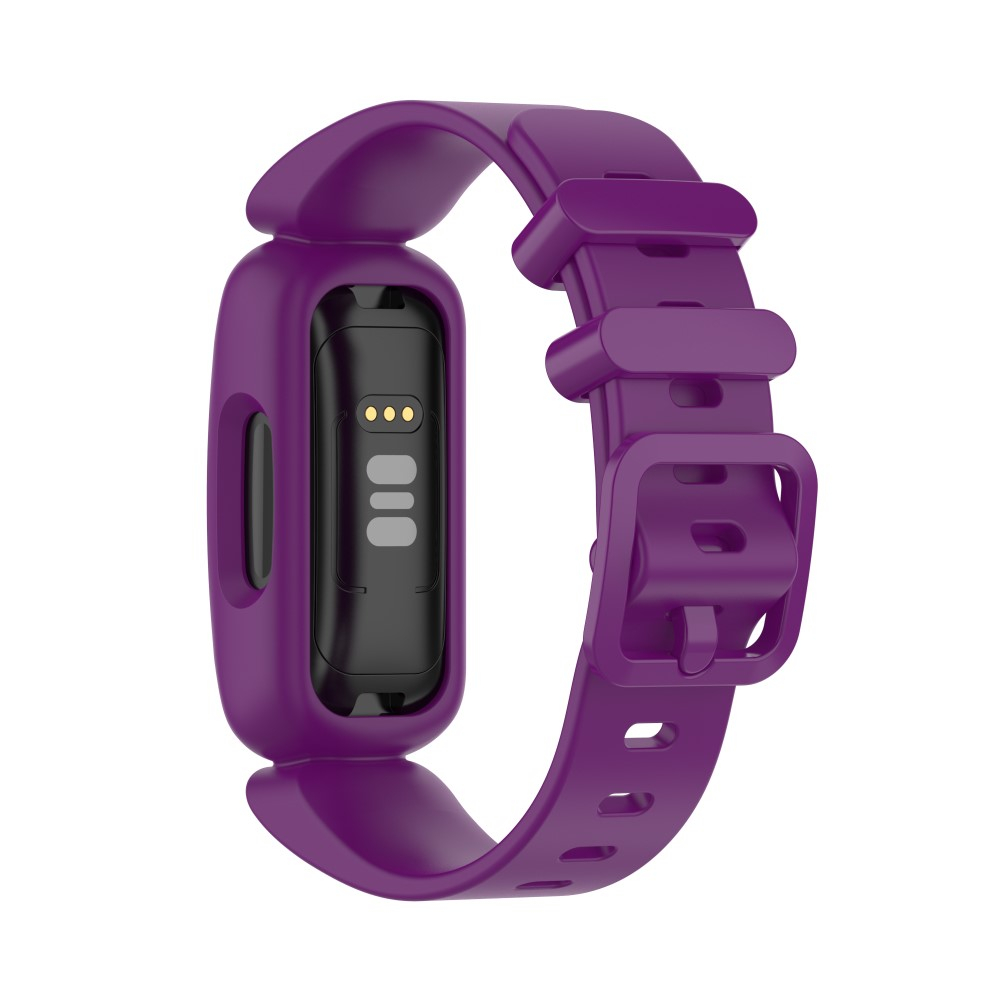 (Gr. XS) Fitbit Ace 3 / Inspire 2 / Inspire HR / Inspire Gummi Armband mit Dornschliesse (Gelenkumfang 130-200 mm) - Violett