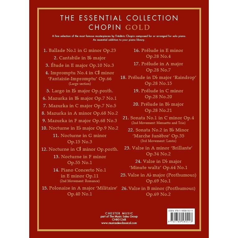 Chester Music - The Essential Collection: Chopin Gold