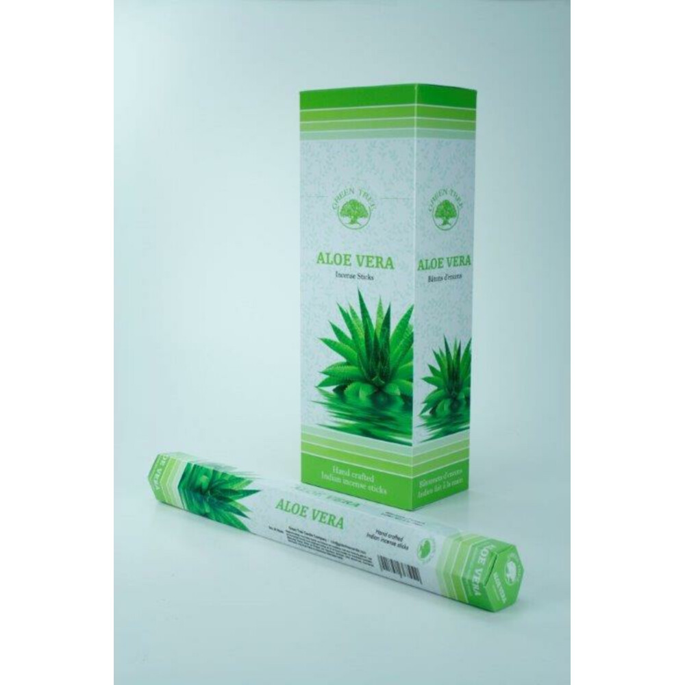 3x Green Tree Wierook Aloe Vera20 stuks