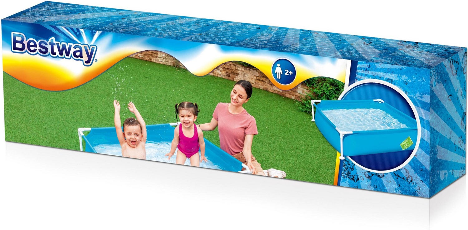 Bestway kinderzwembad My First Frame Pool 122 x 122 x 30,5 cm