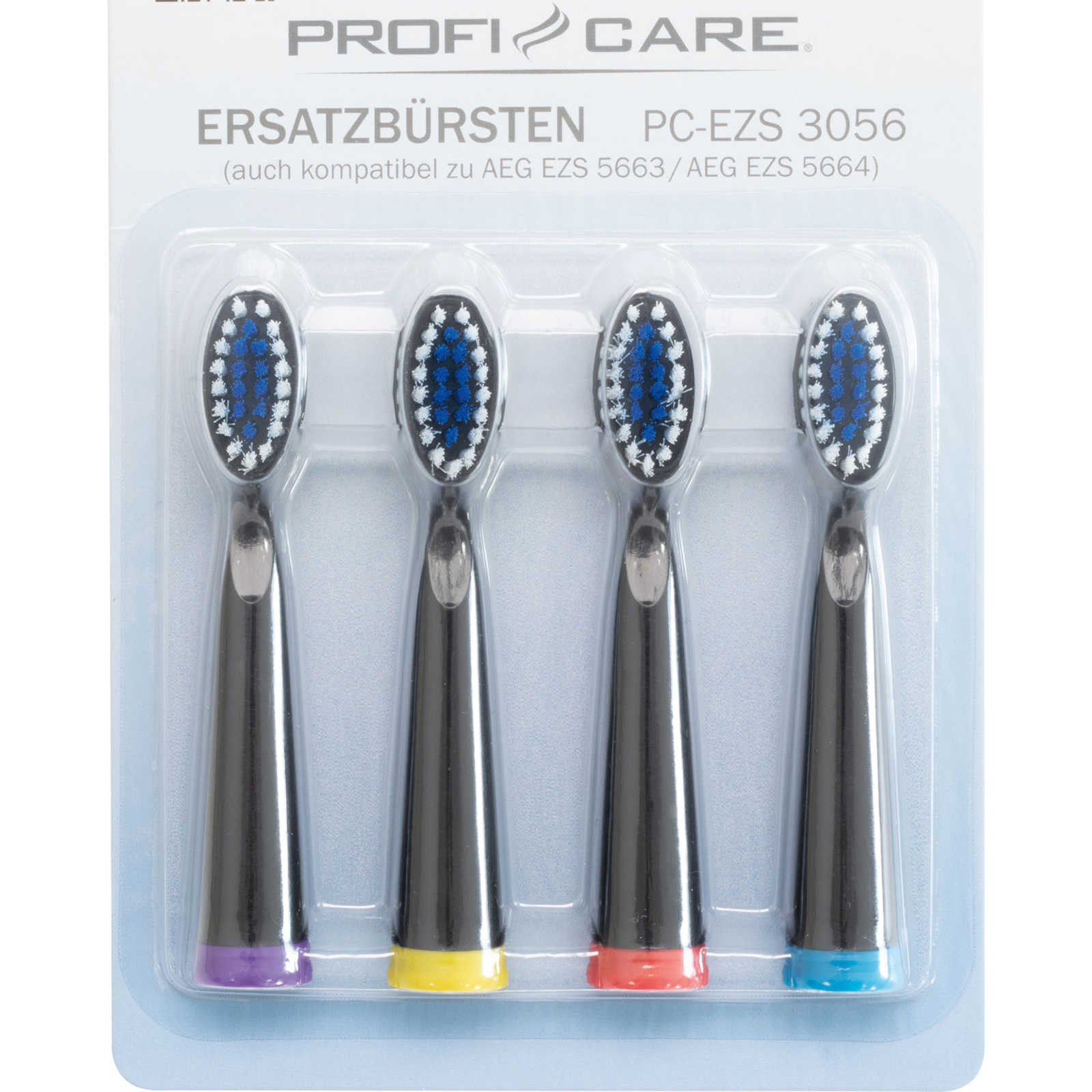 PROFICARE Akku-Zahnbürste - schwarz-Chrom - Kunststoff