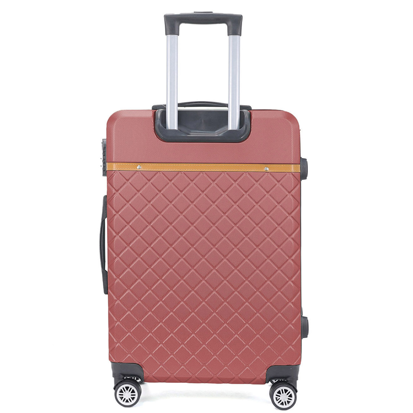 Maison Héritage 3 Valises 4 roues doubles Odeon 55/65/75 cm rouge bordeaux