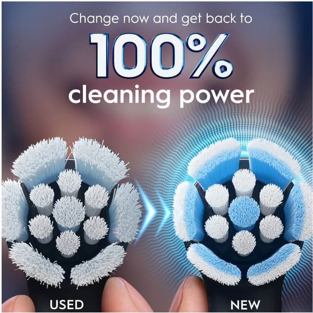 Oral-B iO Gentle Care tandbørstehoved 6-stk 599214 (sort)