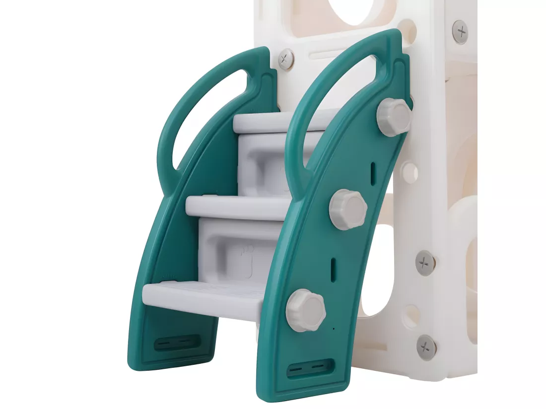 Toboggan pour enfants Bären 6-en-1 avec un toboggan, deux plateformes