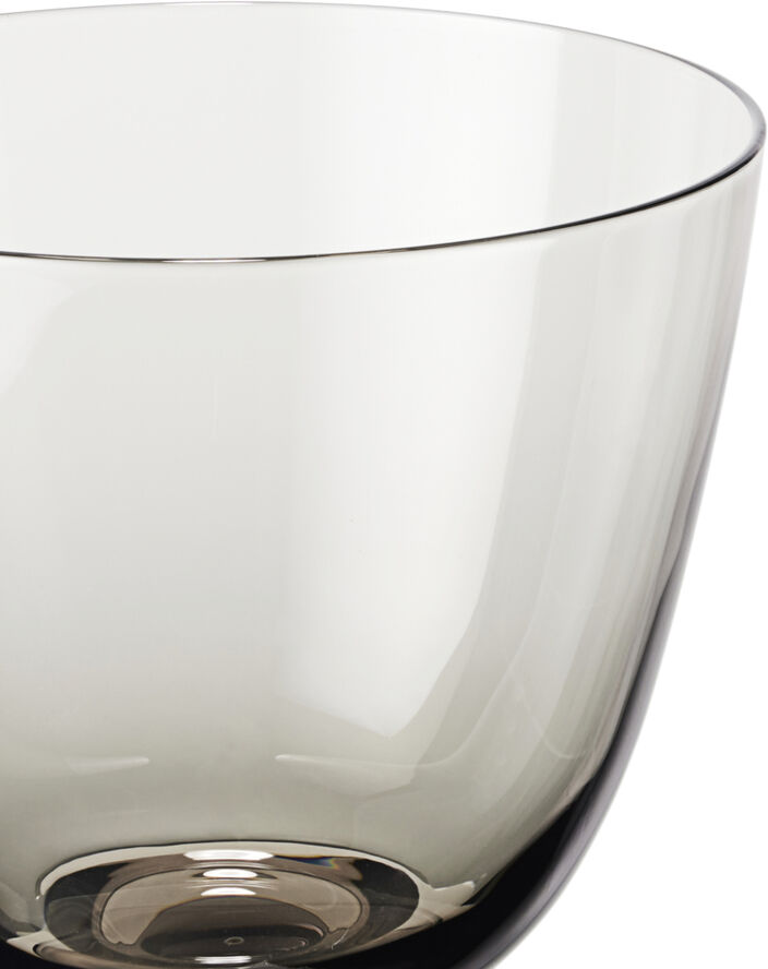 Holmegaard Flow Glas på fod 35 cl smoke Grå