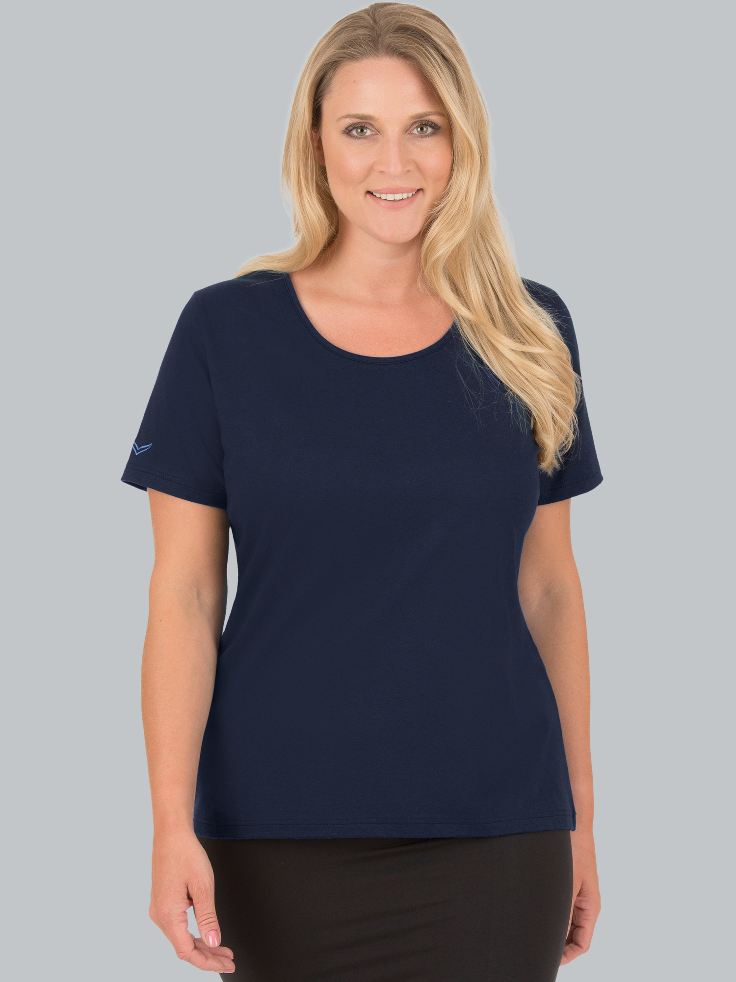 T-Shirt aus Biobaumwolle Navy-C2C