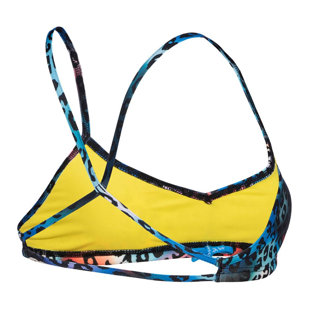 Arena BANDEAU LIVE - Haut maillot de bain Femme neon blue multi/yellow star