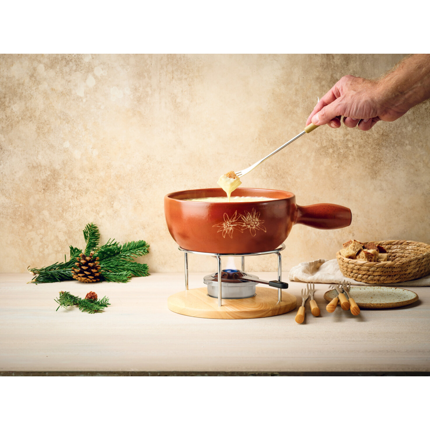 Nouvel Käsefondue-Set Edelweiss