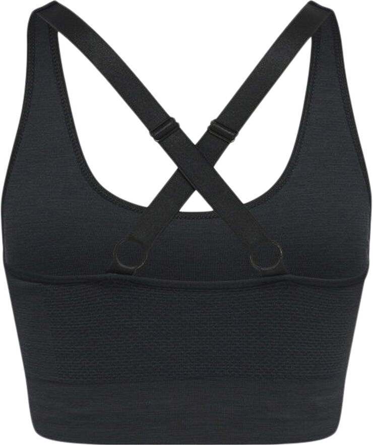 Hummel Clea Seamless sports bh Sort