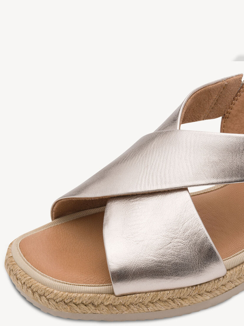 Leren Sandaaltje - metallic