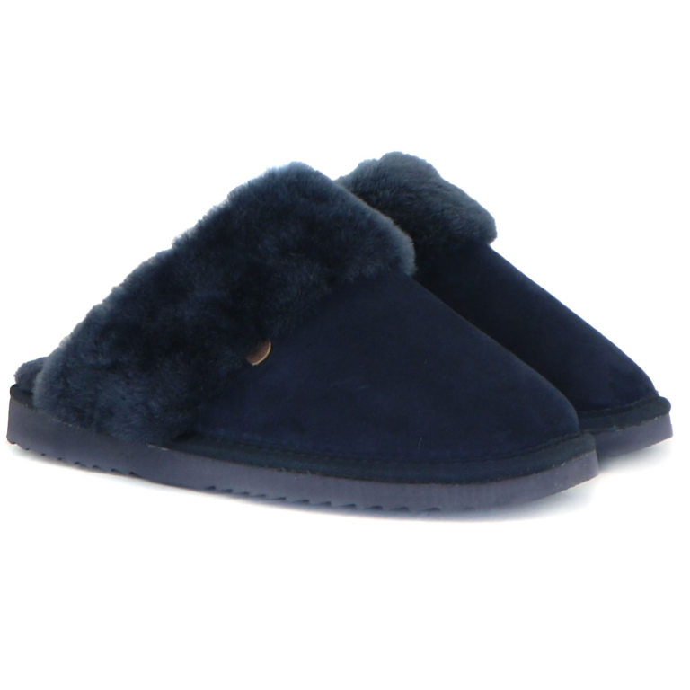 Warmbat Flurry Donkerblauw Suede