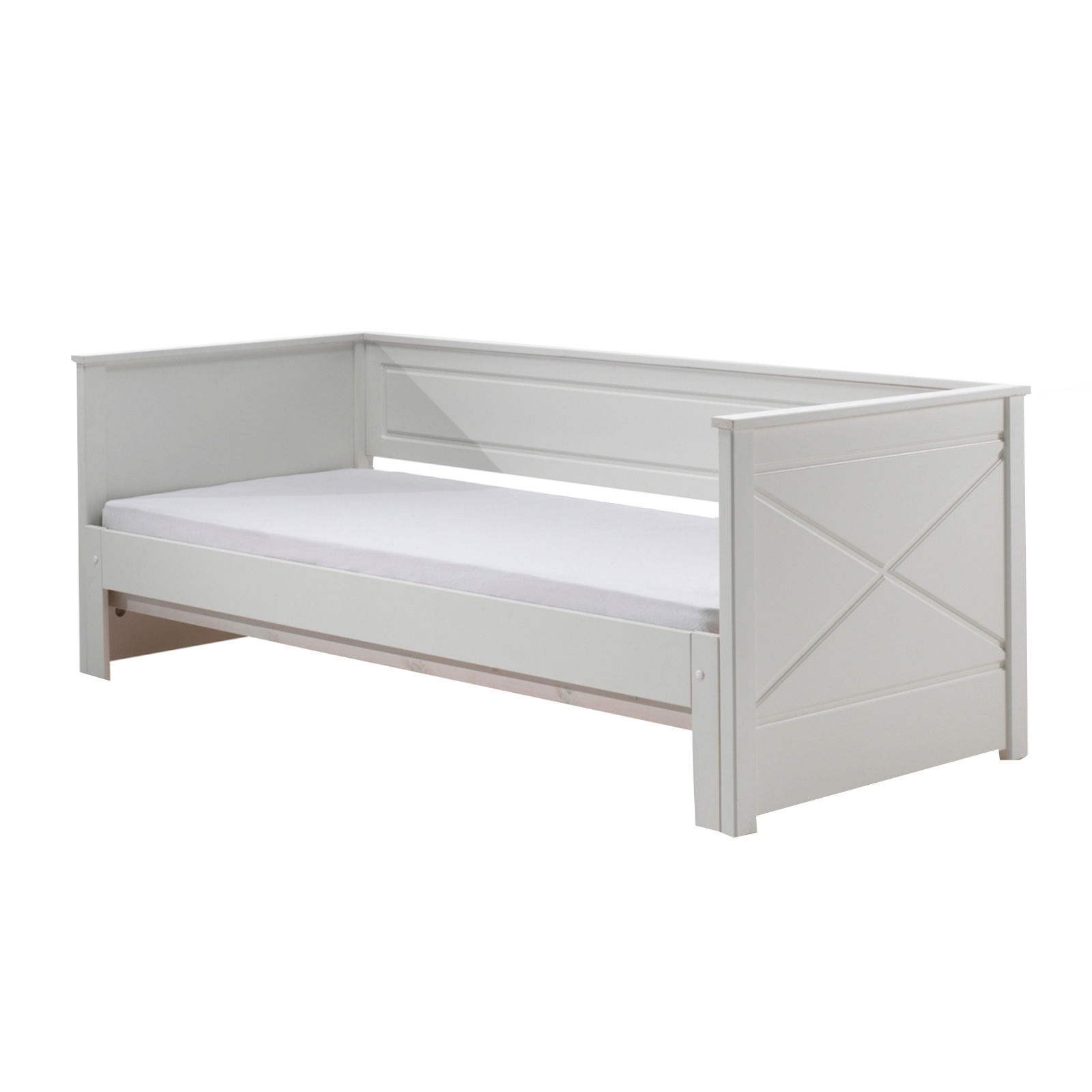 Kojenbett mit Auszug - weiß - 90-180x200 cm