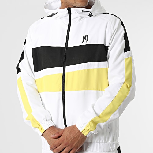 Ensemble De Survetement A Bandes Magnum Blanc