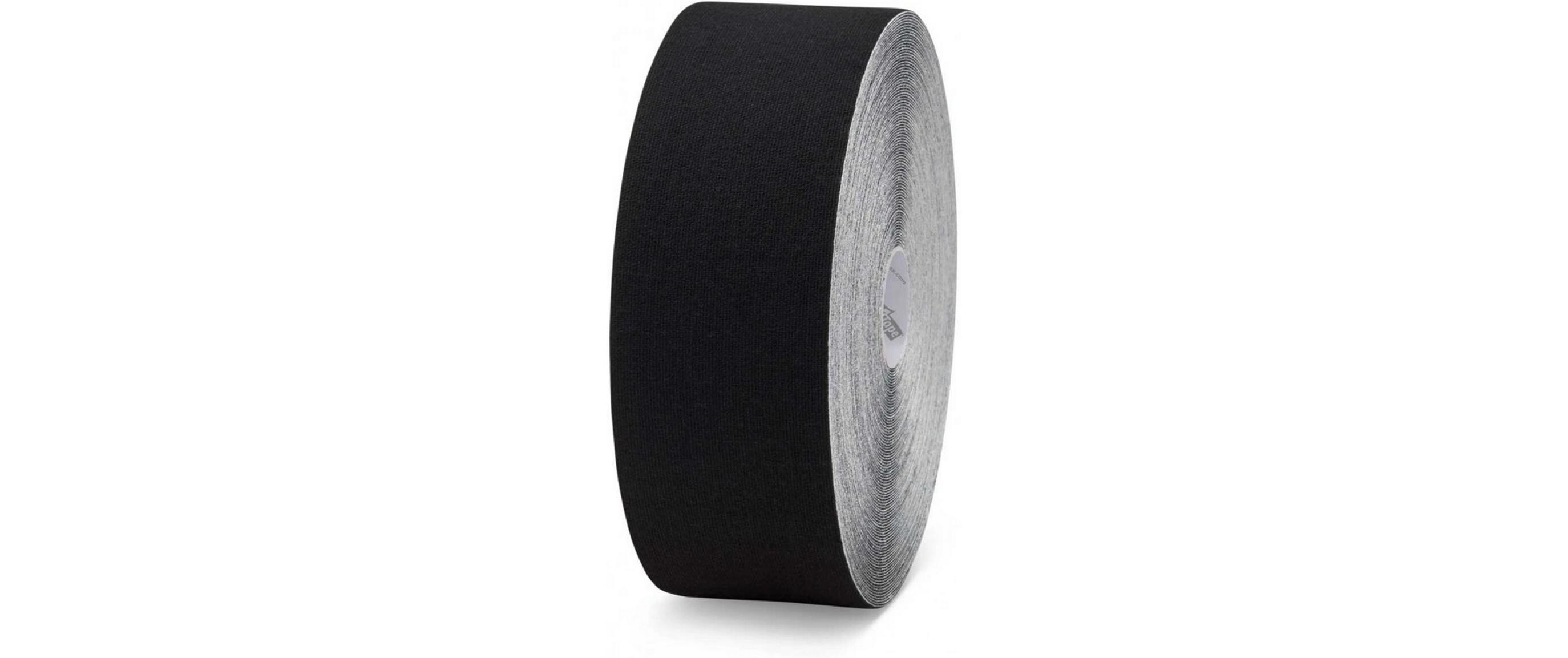 K-Tape XXL schwarz 5 cm x 22 mAtmungsaktives Kinesiology Tape für Muskeln und Gelenke