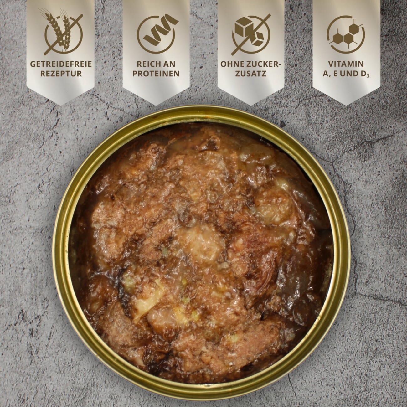 Lyra Pet Lecker.Pet Josie's 100 % Muskelfleisch Rind Hundefutter Nassfutter 6x400 g