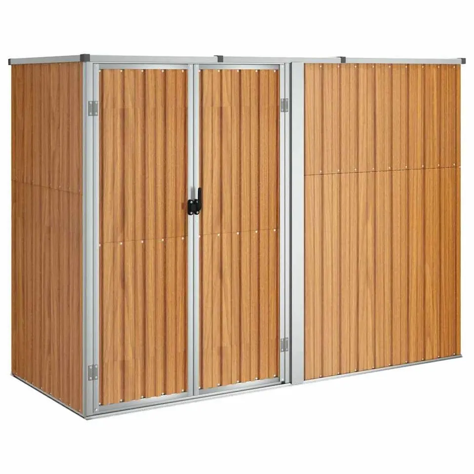 vidaXL - Tuinschuur - Bruin - Staal