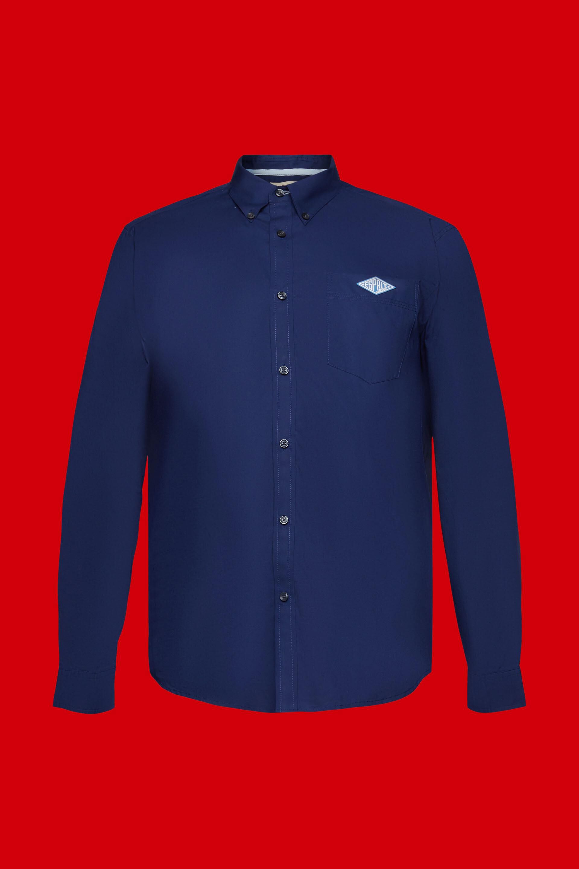 Chemise en coton dotée d'un col à pointes boutonnées