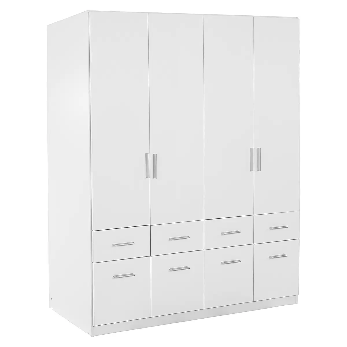 Drehtürenschrank 4- trg. Celle alpinweiss