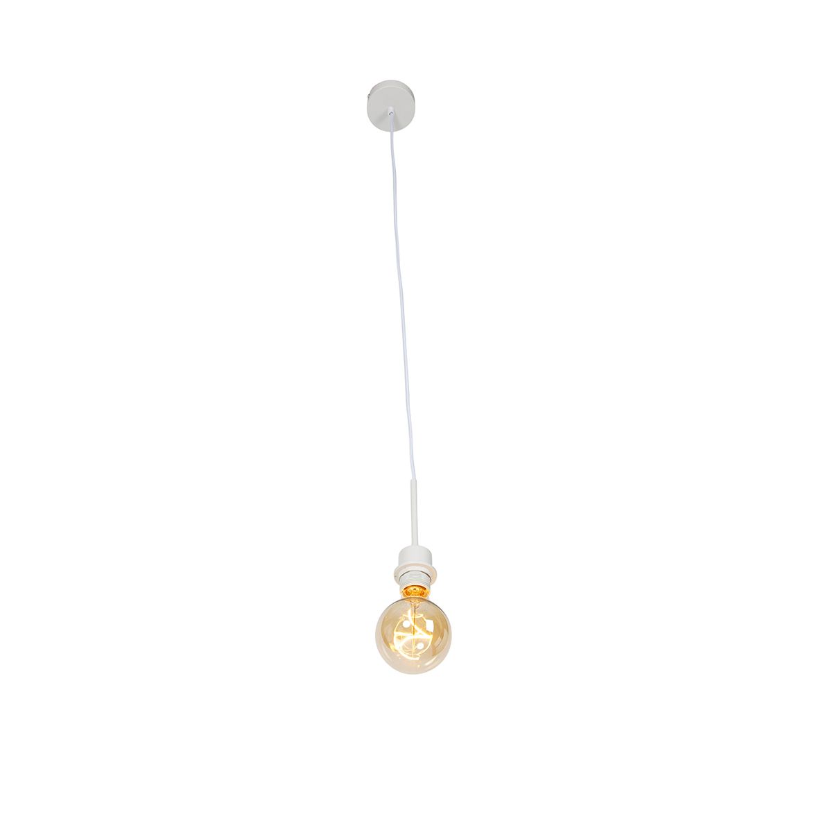 Moderne hanglamp wit zonder kap - Combi 1