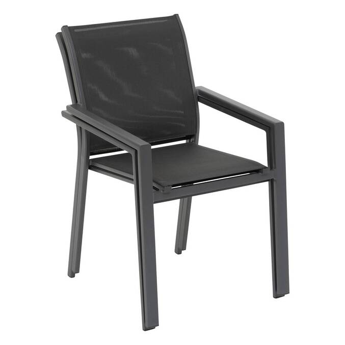 Fauteuil de jardin empilable ESSENTIA Anthracite / Graphite