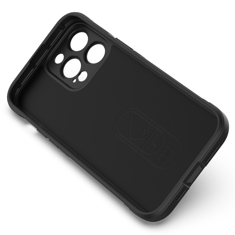 iPhone 14 Pro Outdoor Gummi Schutzhülle Anti-Drop - Schwarz