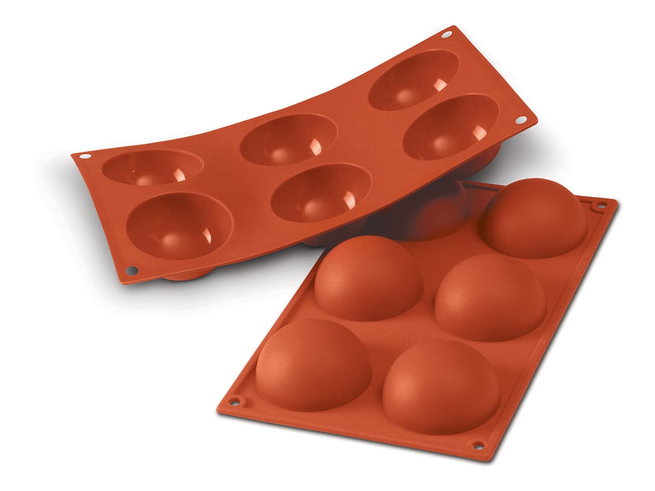 Moule silicone Silicon Flex - 6 demi-sphères Ø 7 cm - 30 x 17,5 cm - Silikomart