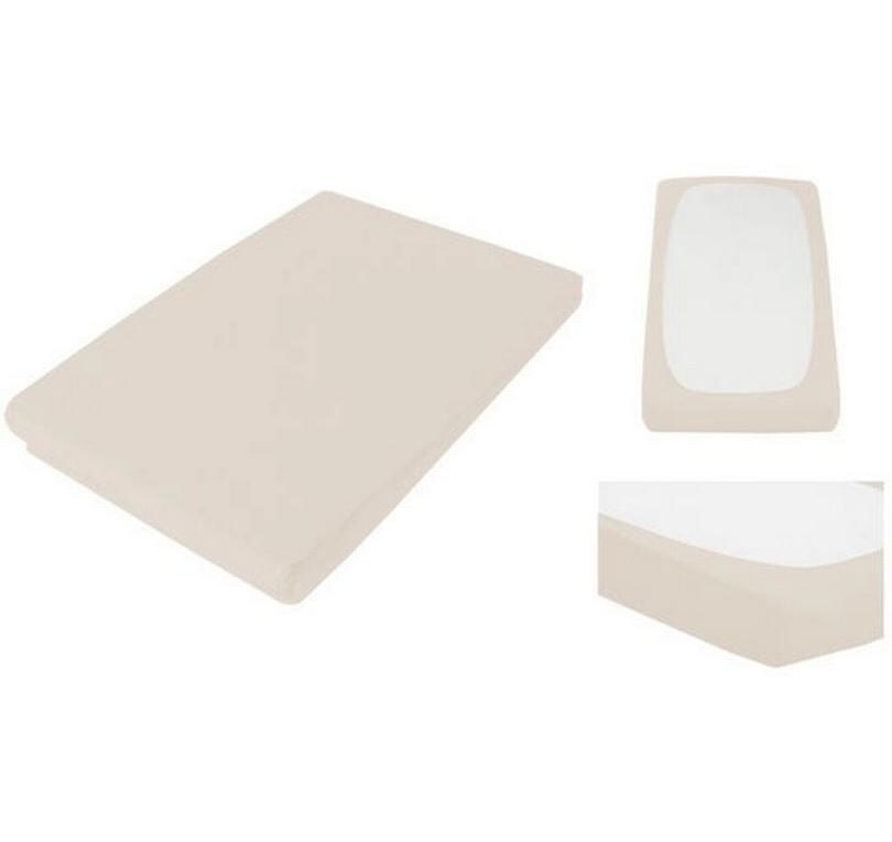 Fixleintuch Bio Organic 90 x 190 bis 100 x 200 cm, SandSpannbettlaken
