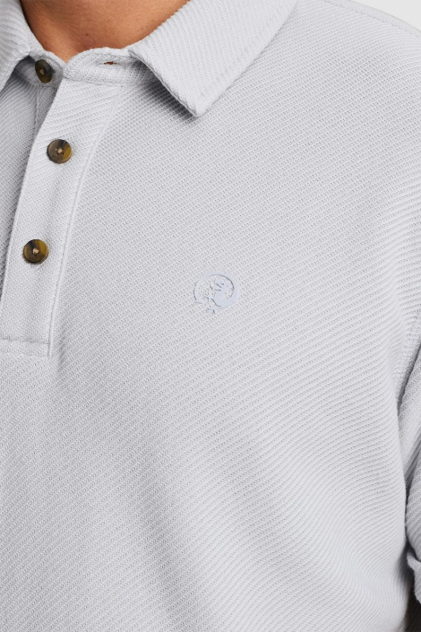 Cast Iron witte heren polo