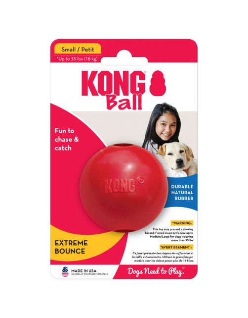 Kong Speeltje Rubber Bal Rood - Hondenspeelgoed