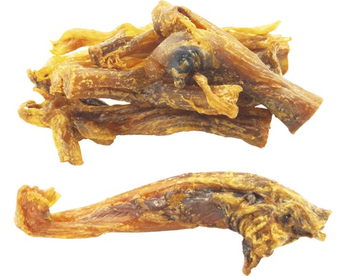 Hondensnack DeliBest Light struisvogelpezen klein 200 g kauwartikel