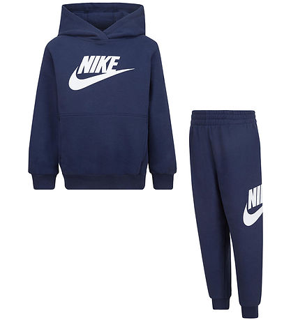 Nike Sweatset - Midnight Navy m. Weiß