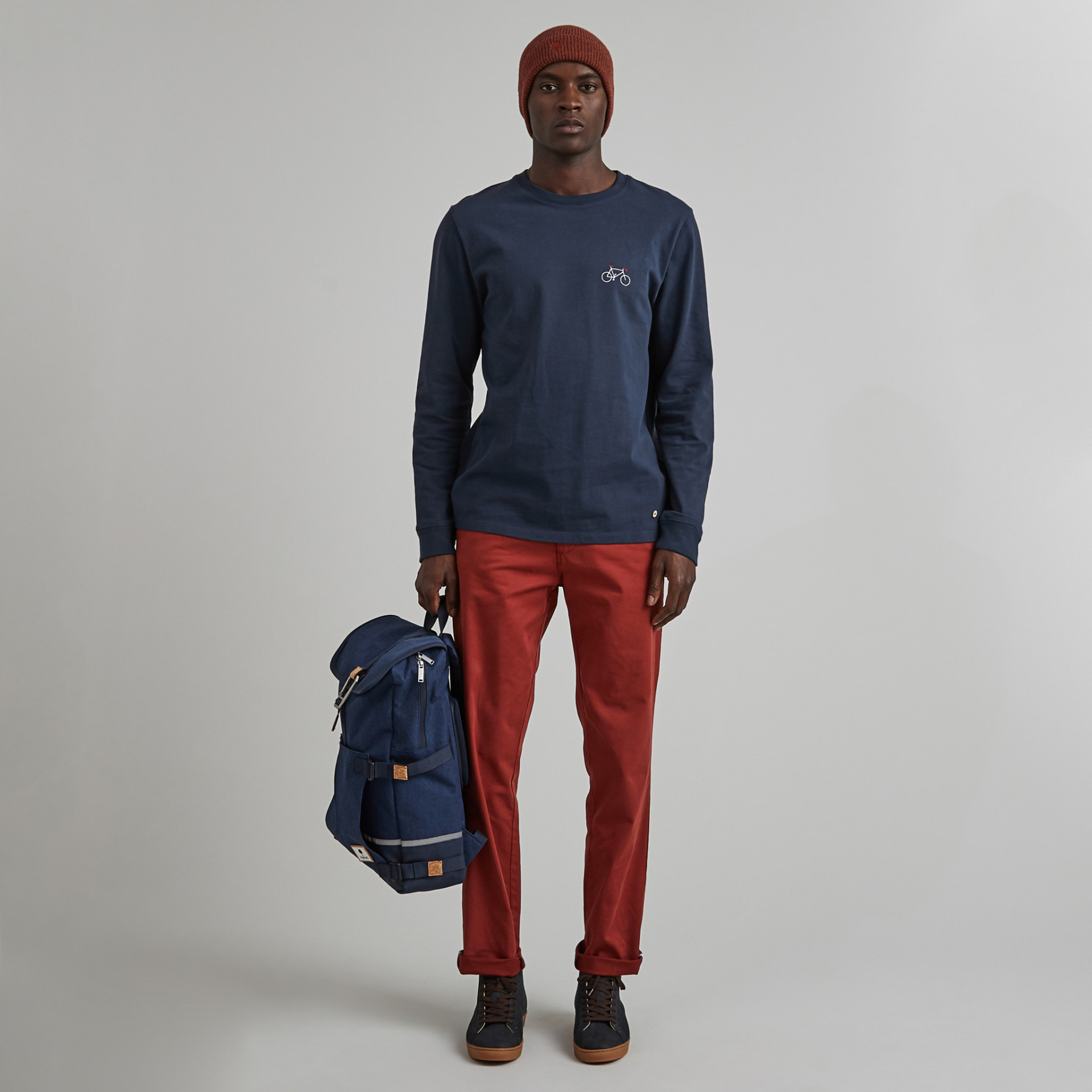 Sac à dos marine végan en polyester recyclé - modèle Commuter